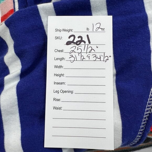 We The Free Free People Women's Multicolor Striped Oversized Tunic Polo Dress M - Picture 7 of 7